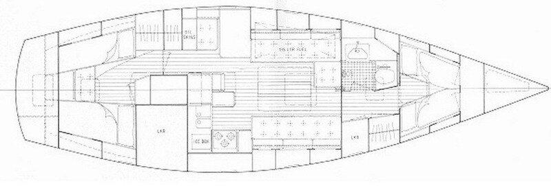 Layout HR 382 Hallberg Rassy Hallberg Rassy 382