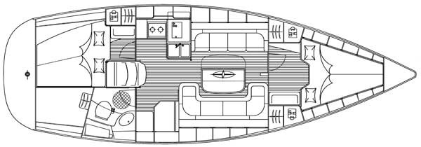 Bavaria 37 Cruiser Layout 2 Kabinen Bavaria Bavaria 37 Cruiser