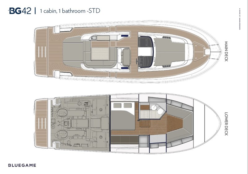 BG42 1cabin 1 bathroom STD layout Bluegame BG42