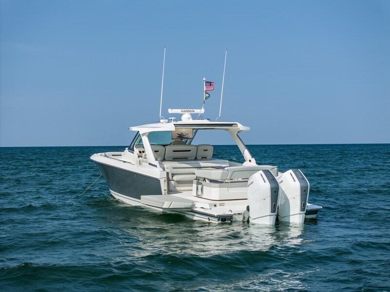 Tiara 43LS aft view Tiara Yachts 43LS
