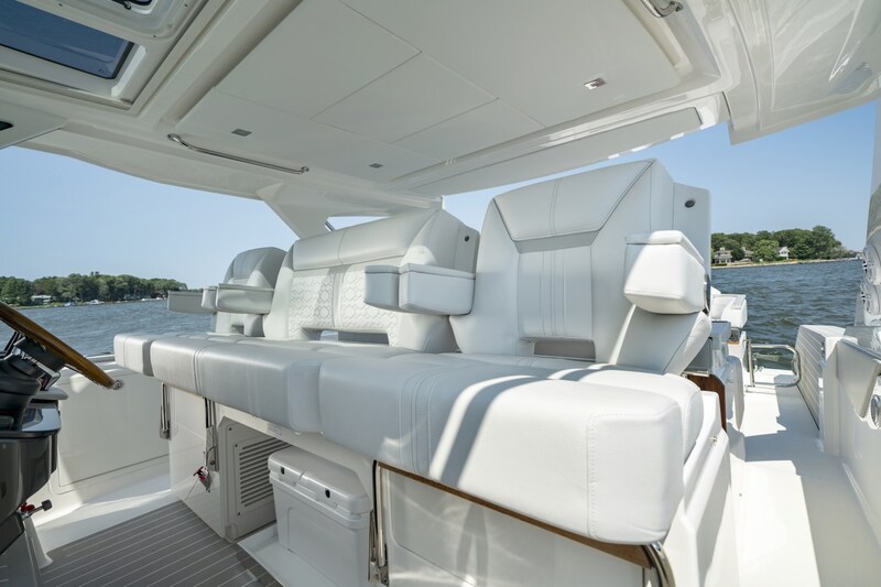 Tiara 43LS helm seats Tiara Yachts 43LS