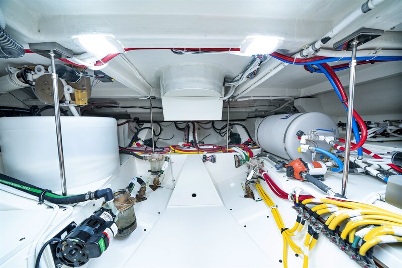 Tiara 48LE engine room Tiara Yachts 48 LE