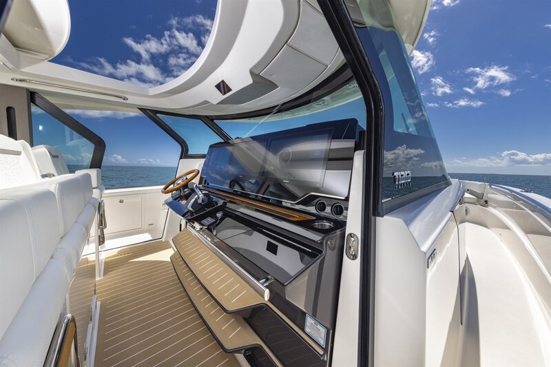 Tiara 56LS helm by side Tiara Yachts 56LS