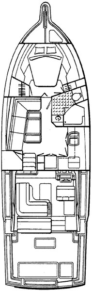Floorplan 1 Tiara Yachts 4100 Open