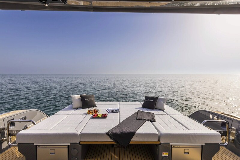 Pardo GT52 aft sunpad Pardo Yachts GT 52