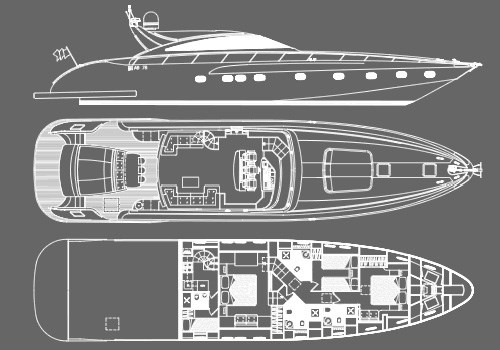 AB Follia 75 s  layout AB Yachts Follia 75