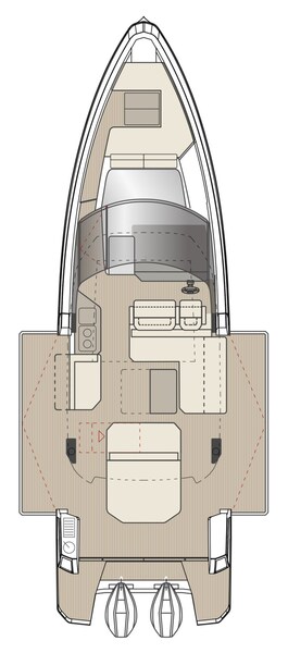 SAXDOR 400 GTO Terrace Layout Saxdor 400 GTO