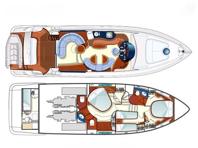 {L}Layout Azimut 55 Flybridge