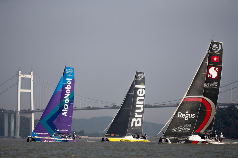 Dongfeng In-Port Race Guangzhou MAPFRE team takes victory in Guangzhou