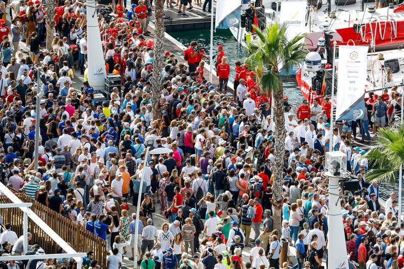 Volvooceanrace start Alicante 2017 Volvooceanrace 2021-22 start from Alicante, with two classes, VO65 and IMOCA60