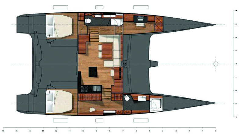 Office ITA 14.99 Performance cruising catamaran with electric propulsion system