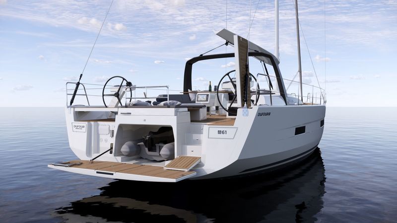 Stern Dufour new flagship - DUFOUR 61